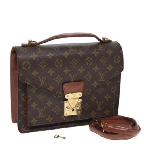 Louis Vuitton Vintage Pre-owned Canvas handvskor Brown, Dam