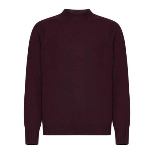 D4.0 Bordeaux Sweaters för Stiligt Utseende Red, Herr