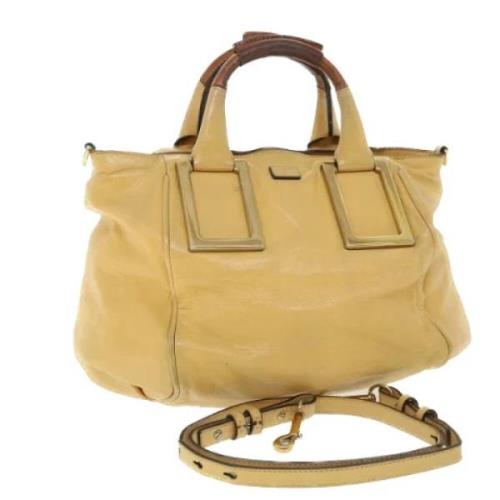 Chloé Pre-owned Pre-owned Laeder handvskor Yellow, Dam