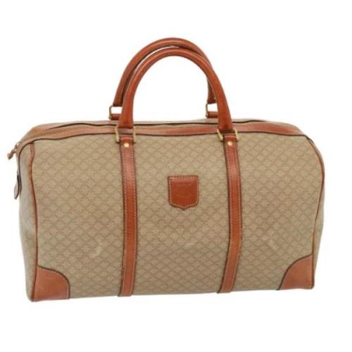 Celine Vintage Pre-owned Laeder resvskor Beige, Dam