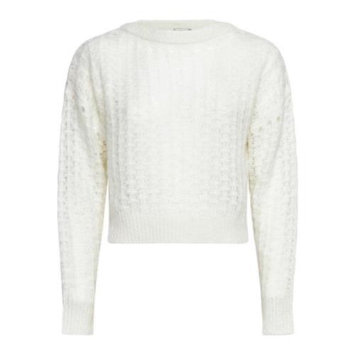 Alysi Fashionable Sweater Picks White, Dam