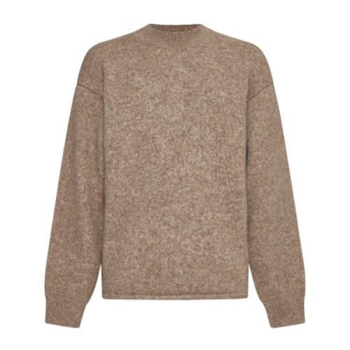 Jacquemus Beige Alpaca Merino Wool Sweater Beige, Herr