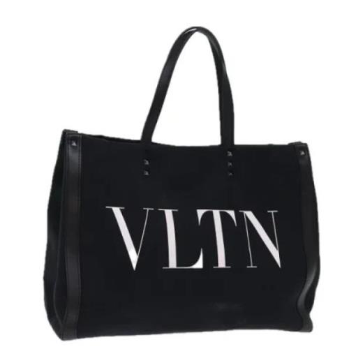 Valentino Vintage Pre-owned Canvas totevskor Black, Dam