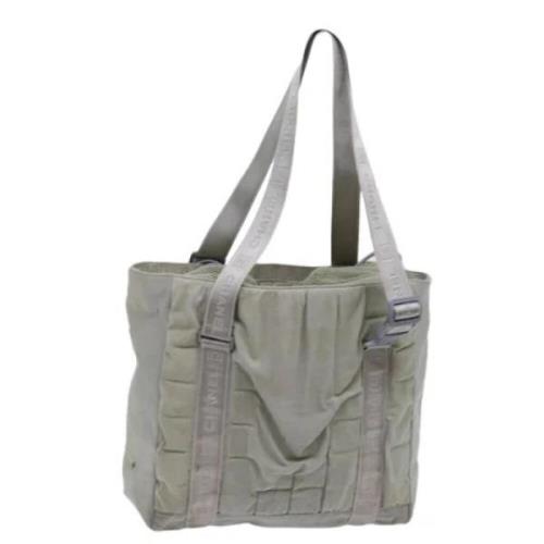 Chanel Vintage Pre-owned Canvas totevskor Gray, Dam