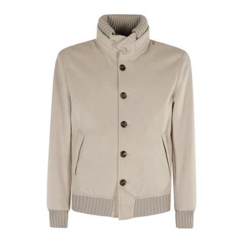 Kired Rund Bomberjacka Beige, Herr