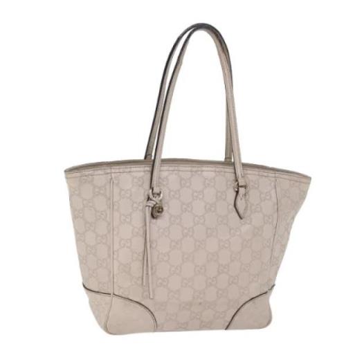 Gucci Vintage Pre-owned Canvas totevskor Beige, Dam