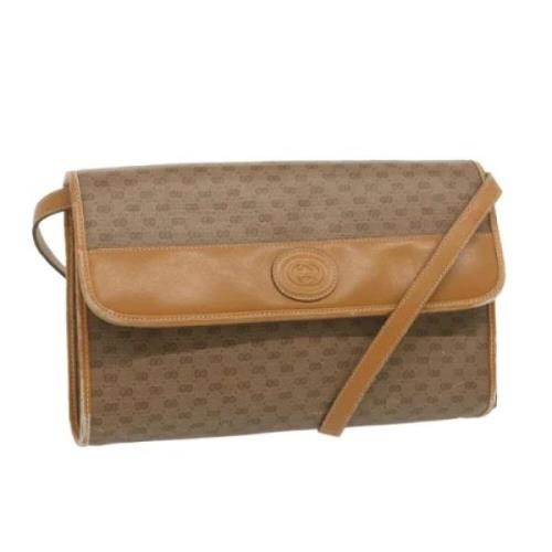 Gucci Vintage Pre-owned Canvas gucci-vskor Beige, Dam