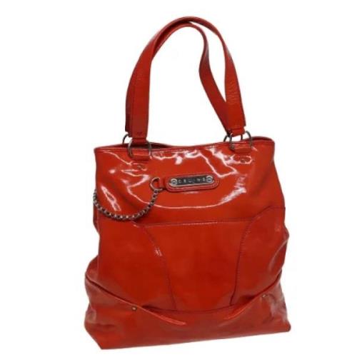 Celine Vintage Pre-owned Canvas handvskor Orange, Dam