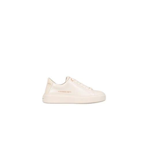 Alexander Smith London Woman Cream Sneakers Beige, Dam