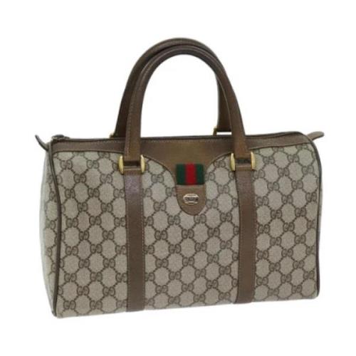 Gucci Vintage Pre-owned Laeder resvskor Beige, Dam