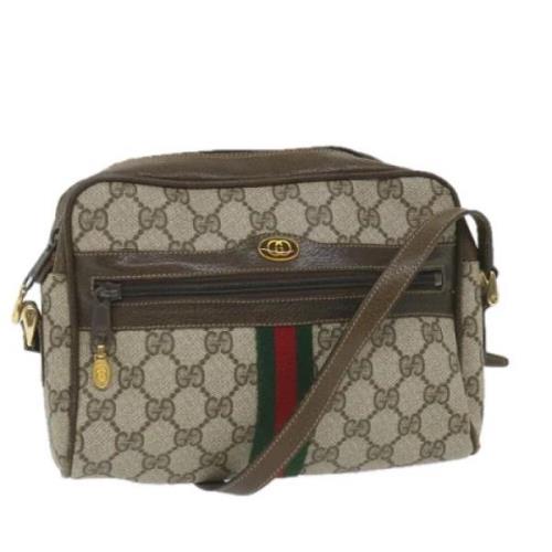 Gucci Vintage Pre-owned Laeder gucci-vskor Beige, Dam