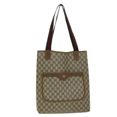 Gucci Vintage Pre-owned Laeder totevskor Beige, Dam