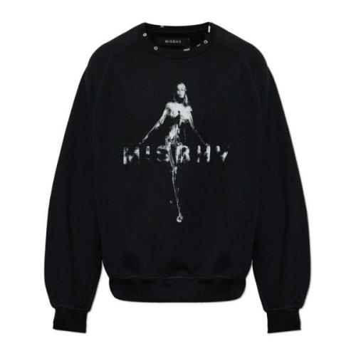 Misbhv Tryckt sweatshirt Black, Herr