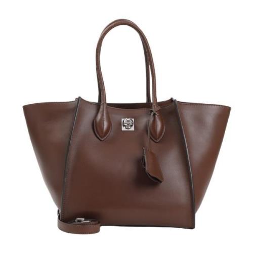 Ermanno Scervino Brun Läder Axelväska Brown, Dam