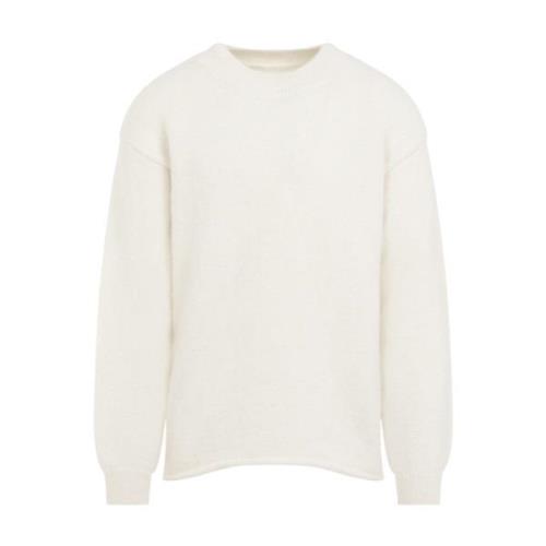 Jacquemus Ljus Beige Alpacka Pullover Tröja Beige, Herr