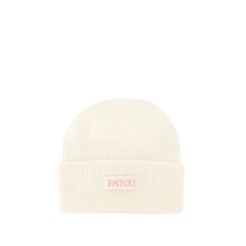 Patou Vit Ull Beanie Kashmir White, Dam