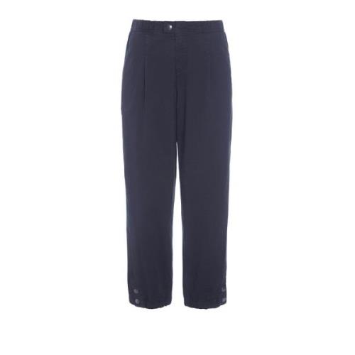 Bitte Kai Rand Elastiska Casual Byxor Mörk Midnatt Blue, Dam