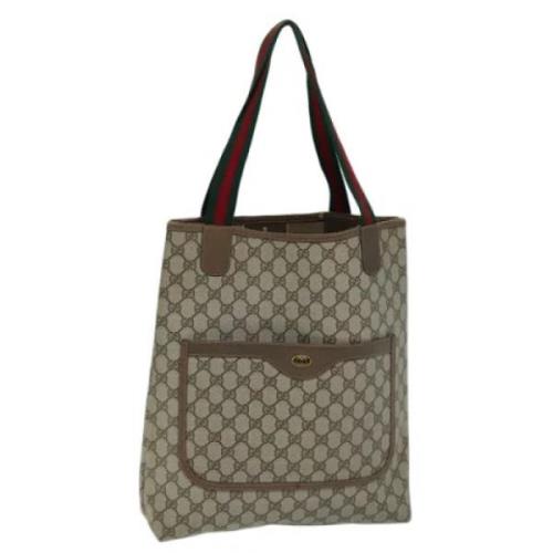 Gucci Vintage Pre-owned Laeder totevskor Beige, Dam