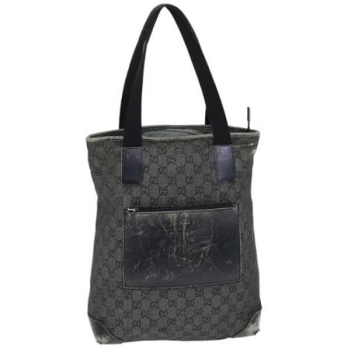 Gucci Vintage Pre-owned Canvas totevskor Black, Dam