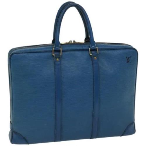 Louis Vuitton Vintage Pre-owned Laeder portfljer Blue, Dam