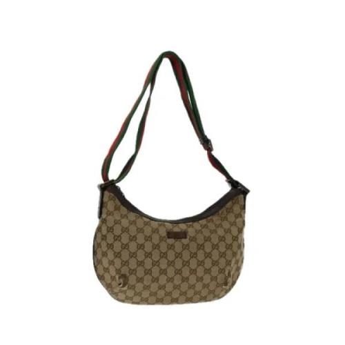 Gucci Vintage Pre-owned Canvas gucci-vskor Beige, Dam