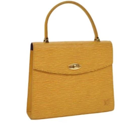 Louis Vuitton Vintage Pre-owned Laeder handvskor Yellow, Dam