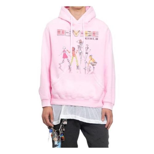 Doublet Rosa Device Girls Hoodie Pink, Herr