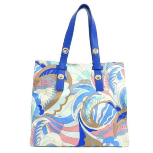 Emilio Pucci Pre-owned Pre-owned Tyg axelremsvskor Multicolor, Dam