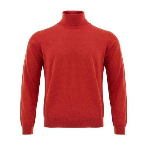 Ferrante Mysig Wool Sweater Red, Herr