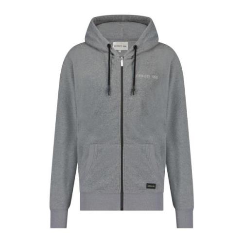 Cerruti 1881 Sherpa Hooded Zip Tröja Gray, Herr