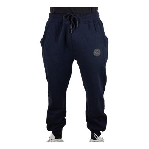 Cerruti 1881 Blåa Joggingbyxor - Rak passform Blue, Herr