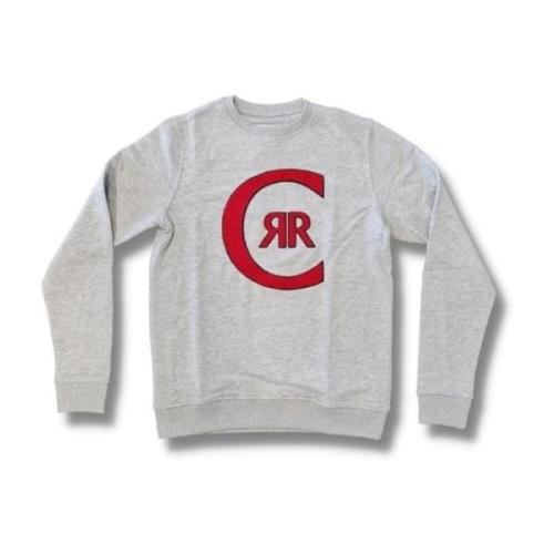 Cerruti 1881 Logo Sweatshirt - Grå Rund Hals Lång Ärm Gray, Herr