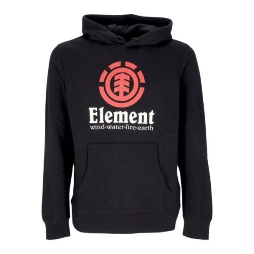 Element Svart Vertikal Hoodie med Känguruficka Black, Herr