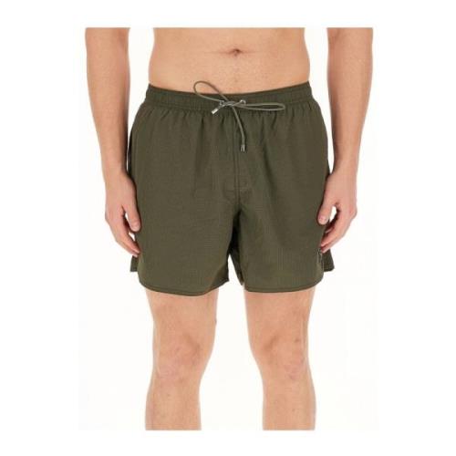 Emporio Armani Texturerade badshorts - Grön Green, Herr