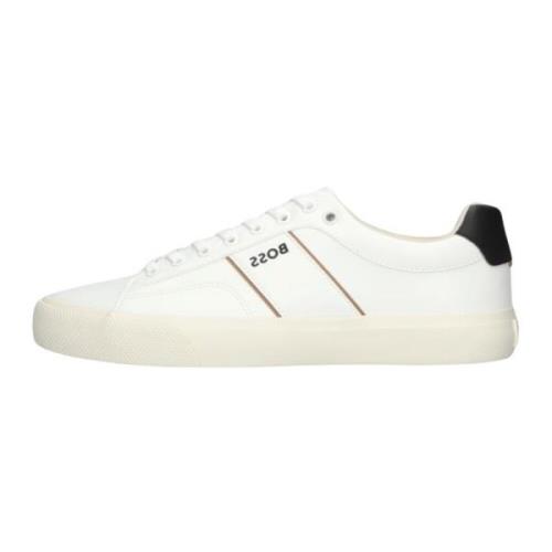 Hugo Boss Herr Låga Sneakers Aiden_tenn White, Herr