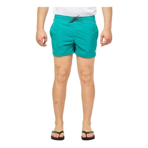 K-Way Snabbtorkande badshorts med elastisk midja Green, Herr