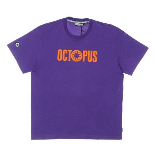 Octopus Lila Logo Tee Kortärmad Purple, Herr