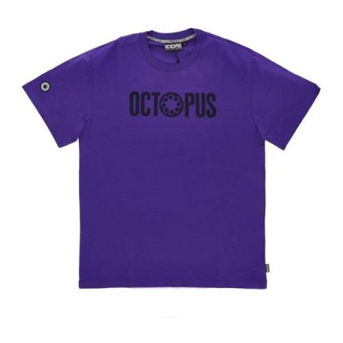 Octopus Lila Logo Tee Kortärmad Purple, Herr