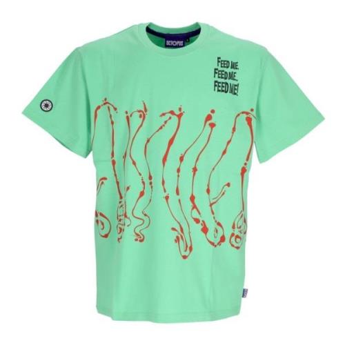 Octopus Lime Dripper Tee Kortärmad T-shirt Green, Herr