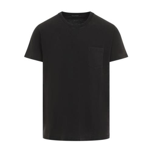 Tom Ford Klassisk Grå T-shirt för Män Black, Herr