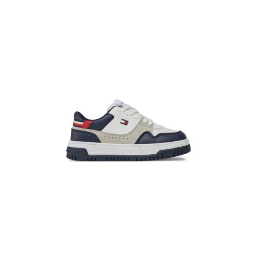 Tommy Hilfiger Färgblock PU Läder Sneakers Multicolor, Dam