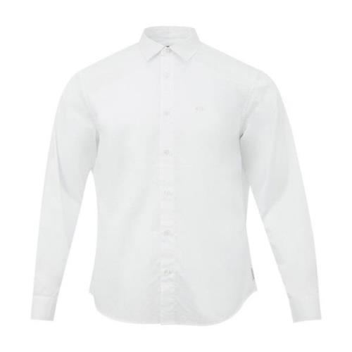 Armani Exchange Klassisk Bomullsskjorta White, Herr