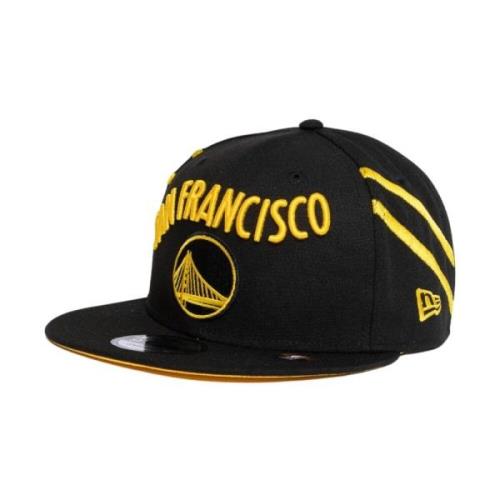 New Era Snapback NBA Cap - Svart Broderad Black, Herr