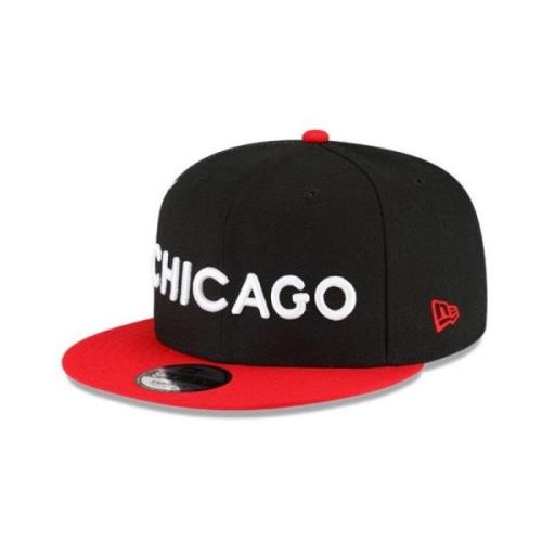 New Era NBA ALT Cap - Svart Patchat Logo Black, Herr