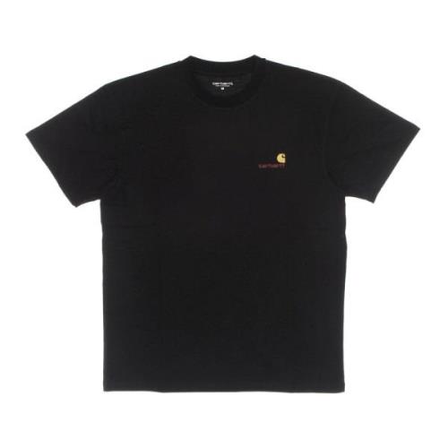 Carhartt Wip Svart Herr T-shirt med Skrift Black, Herr