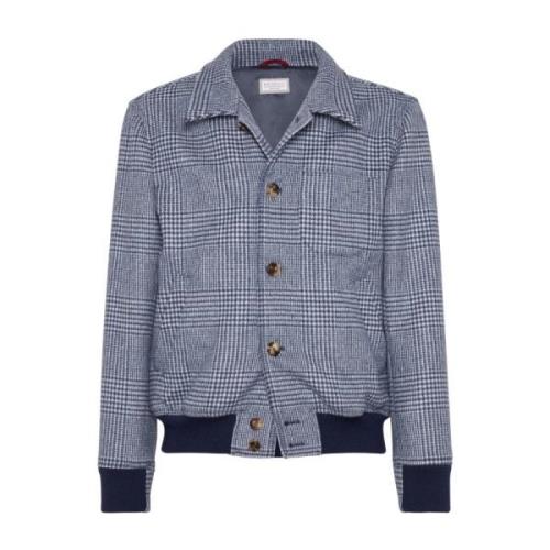 Brunello Cucinelli Snygga Jackor för Män Blue, Herr