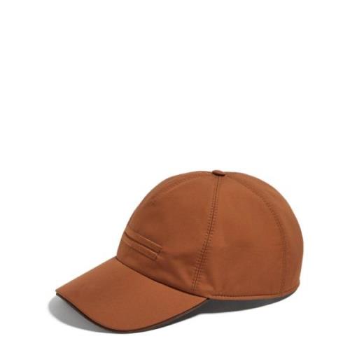 Ermenegildo Zegna Svart Teknisk Baseballkeps Brown, Herr