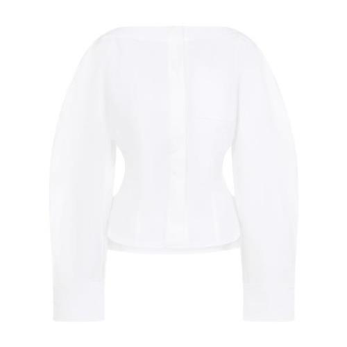 Jacquemus Vita Skjortor för Kvinnor Aw24 White, Dam