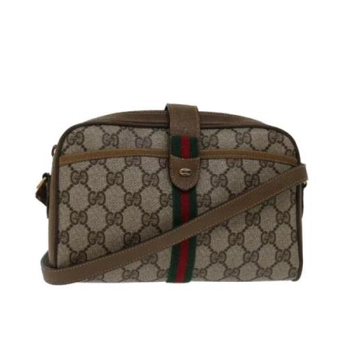 Gucci Vintage Pre-owned Canvas gucci-vskor Beige, Dam