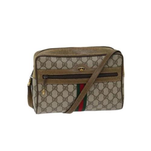 Gucci Vintage Pre-owned Canvas gucci-vskor Beige, Dam